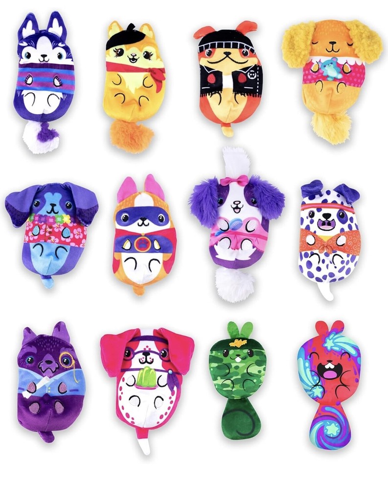 PICK & CHOOSE – Cepia Dogs VS Squirls 4″ Beanie Bean Bag Plush Toy