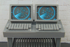 Custom 1:12 Scale Mission Control Room 4pc Radar Monitor Diorama Prop Set TYPE1