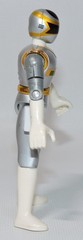 4 Power Ranger Red Blue Silver 1997 4.5″ In Space Action Figure Bandai Gold Belt