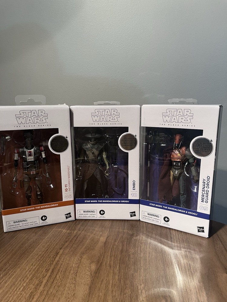 Star Wars Black Series Mandalorian & Grogu First Edition WAVE 2 Lot Of 3