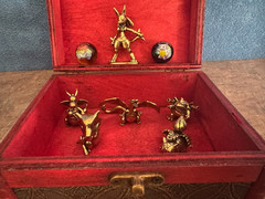 Brass Pokemon Figures – Set of 6 – Charizard, Dragonite, Ivysaur.. – From Japan