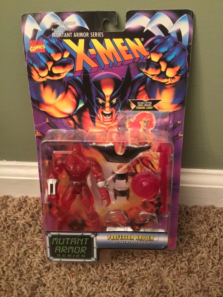 Vintage 1996 Toy Biz X-Men Mutant Armor Series Professor Xavier Action Figure