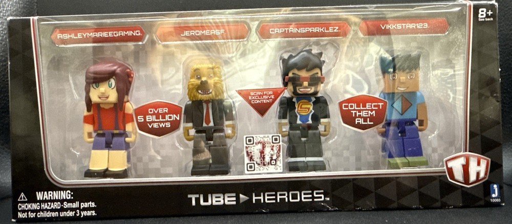 Tube Heroes Deluxe Gaming Set 4 Figures Sealed Jazwares VIKKSTAR123 JEROMERSF