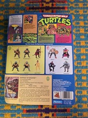 TMNT Teenage Mutant Ninja Turtles 1988 Splinter Figure 10 Back Unpunched NEW