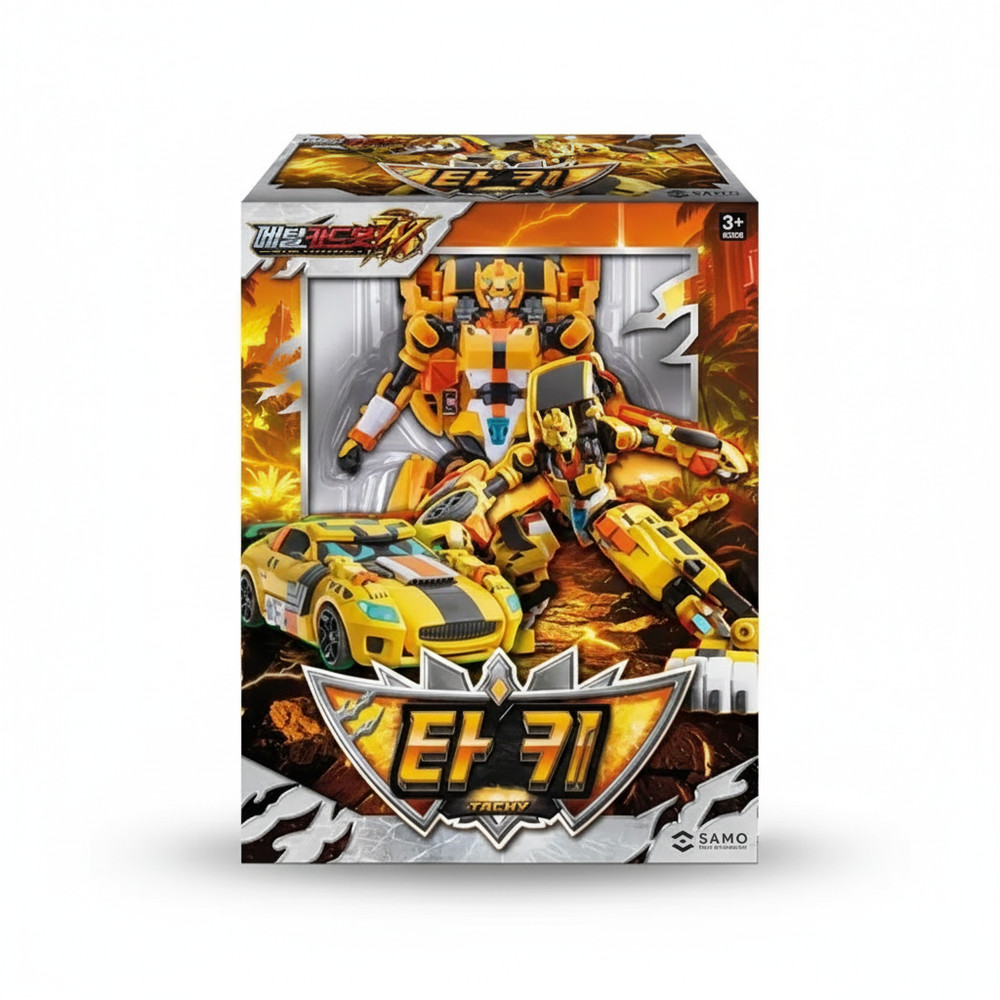 Metal CardBot W TACHY Transforming Robot Car Toy SAMG Korea