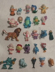 Vintage Mini Figures Assorted Characters Lot Of 25 PVC Vinyl Plastic 1980 1990s