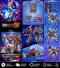 Metal Cardbot Season 3 Heavy Iron W Transforming Robot Figure Korean Toy