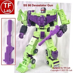 Gun Upgrade Kit: Transformers Studio Series SS 86 Devastator TF-Lab