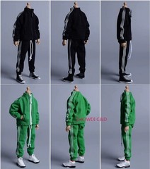 1/12 Casual Sports Hoodie Pants Trousers Clothes Set for 6″ Male Action Figure