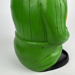 Vintage Sesame Street Bert Bank 1971 Vinyl Plastic Coin Bank Green
