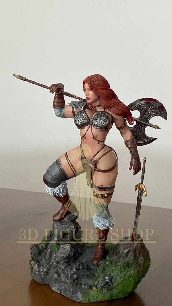 Red Sonja/3d Figure 25cm Professional Painted