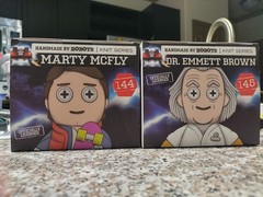 Back to the Future Marty Mcfly & Dr. Emmett Brown Handmade by Robots 144-145