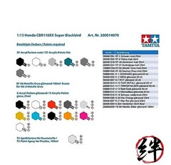Tamiya 1/12 No.70 Honda CBR1100XX Super Blackbird Plastic Model Kit