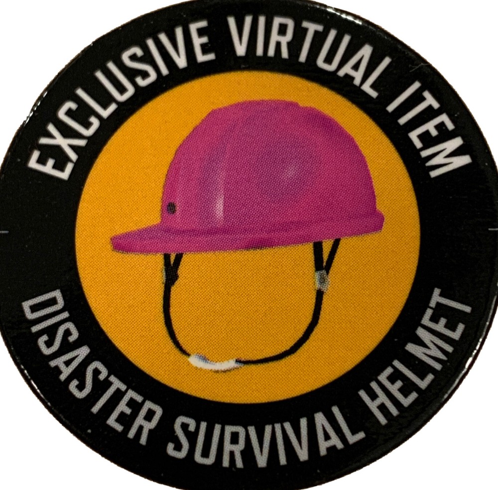 ROBLOX Celebrity Series Disaster Survival Helmet *Code ONLY* Virtual Item Hat