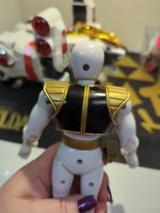 1994 Mighty Morphin Power Rangers White Tigerzord & Ranger Deluxe 98% Complete