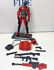 G.I. Joe Cobra Night Viper. Red. 2014 Great Condition Complete. 30th Anniversary