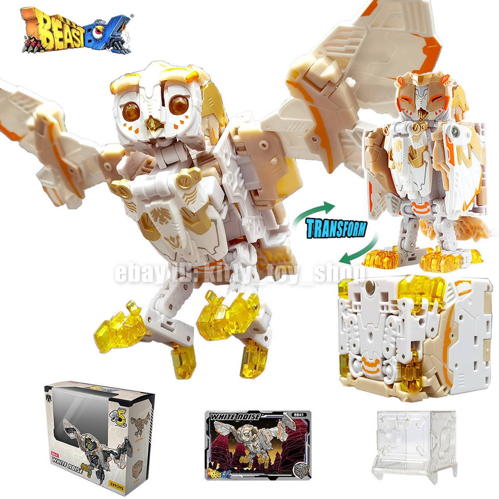 52TOYS Animal BEASTBOX BB-41 WHITE NOISE Owl Figure Decompression Toy Magic Cube