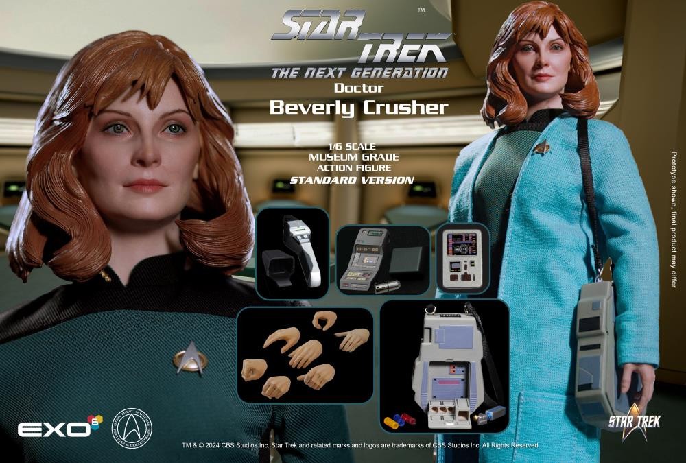EXO-6 BEVERLY CRUSHER STNADARD STAR TREK NEXT GENERATION 1/6 SCALE FIGURE NEW