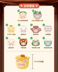 Toyzero LuLu The Piggy Dim Sum House Food Hunter Series Confirmed Blind Box