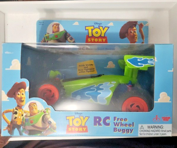 Rare 1996 Disney’s Toy Story RC Free Wheel Buggy – Thinkway Toys – NIB