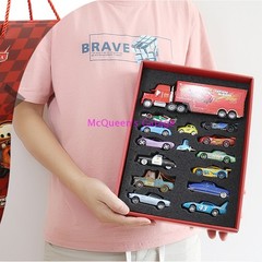 Disney Pixar Lightning McQueen Diecast Car Set Color Gift Box Alloy Toy For Kids