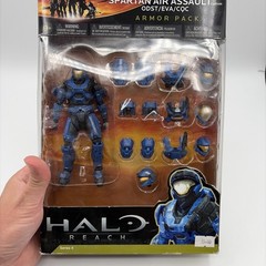 Halo Reach McFarlane Toys BLUE Spartan Air Assault Armor Pack Series 4 Sealed!