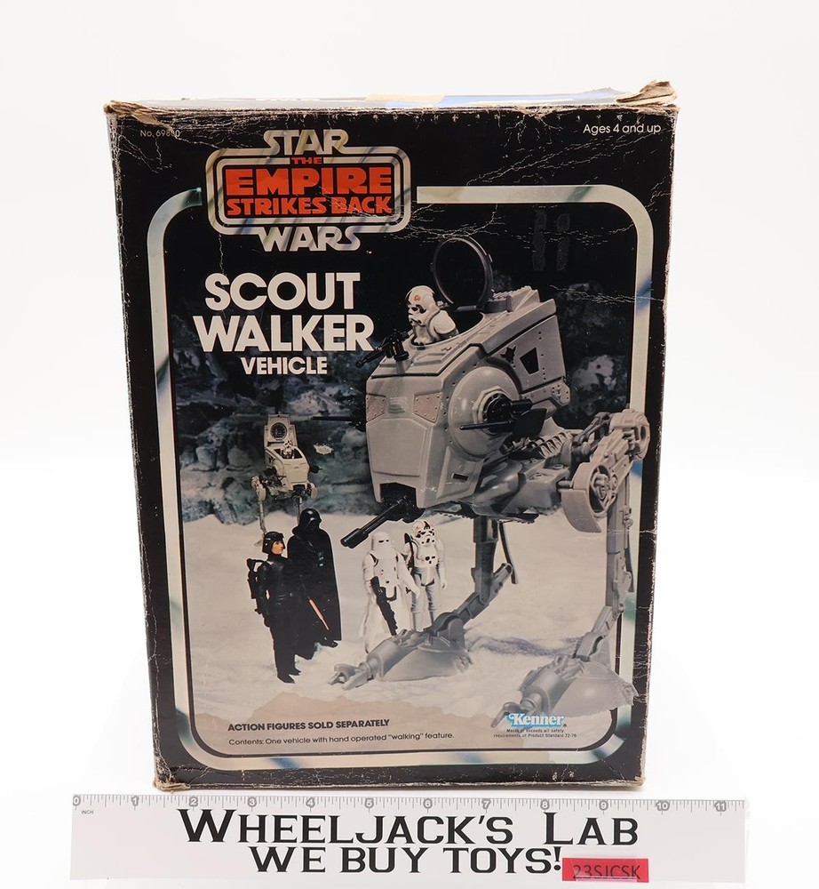 Scout Walker AT-ST 100% Complete W/ Box Star Wars ROTJ 1980 Kenner Vehicle