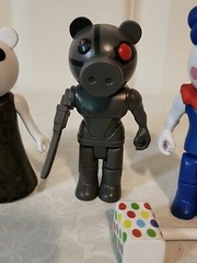 Lot Of 4 Roblox Piggy Figures – Blue Clown, Pink, Gray and White Piggy
