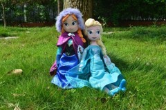 16″ inches Disney Frozen Movie Queen Elsa & Anna Plush Soft Doll Gift Collection