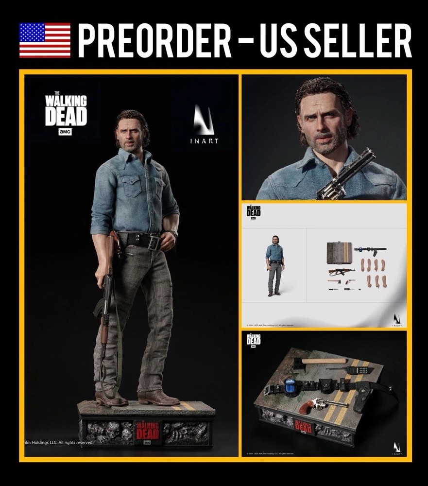 PREORDER – 1/6 INART Rick Grimes Walking Dead Figure – US SELLER