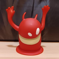 2008 THQ De Blob Video Game Toy Figure Red Plastic 4″