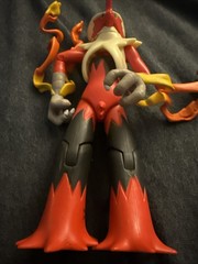 Pokemon TOMY Mega Blaziken Red Action Figure 2015 Fire Type Toy Loose