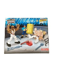 WWE WRESTLEMANIA KNUCKLE CRUNCHERS – JOHN CENA – THE ROCK – CODY RHODES SET!