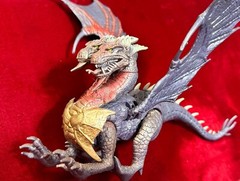 DragonHeart Purple & Gold Medusa Dragon Action Figure by Kenner-Hasbro 1996 RARE