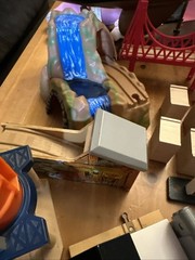 Thomas & Friends Wooden Railway Train Buildings Track And Trains Huge Lot