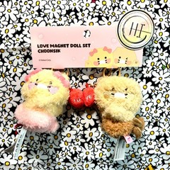 KAKAO Friends LOVE Magnet Valentine CHOONSIK Plushie Keyring Set New US Shipping
