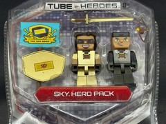 Tube Heroes 2.75 inch Action Figures – Sky Hero Pack NEW Sword Bow and Arrow Toy