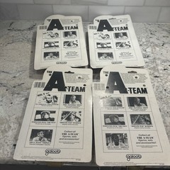 THE A TEAM 1983 GALOOB * HANNIBAL * MR. T * MURDOCK * TEMPLETON PECK * Toys R Us