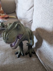 Lot Of 7 Soft Rubber Dinosaurs From Toys R Us Variety Of Species