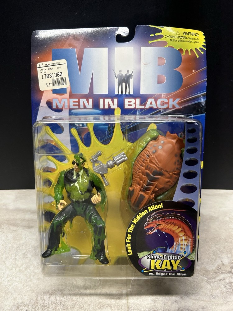 MIB Men In Black Figure 1997 Slime Fighting Kay vs Edgar The Alien Galoob 76110