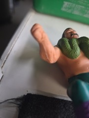 1987 WWF LJN Jake The Snake Roberts Thumb Wrestler Wrestling Figure used wear