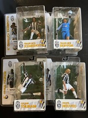 PLAYWELL STARS LOT OF 4 figures NEDVED BUFFON THURAM ZAMBROTTA 6” Juventus Italy