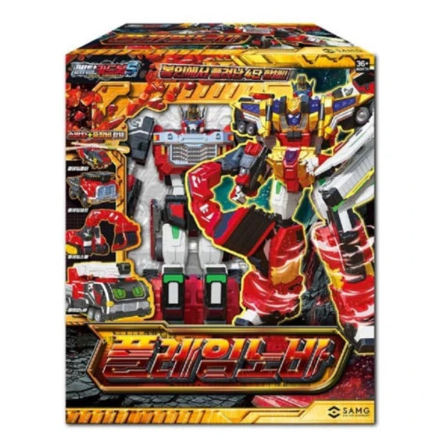 Metal Cardbot S Flame Nova Transforming Fire Rescue Car Robot Korea New