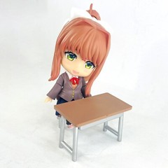 Doki Doki Literature Club! Monika PVC Action Figure Statue Toys Gift w/Accessory