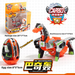 Hello Carbot BRACHIKOONG Brachiosaurus Dinosaur Egg Transforming Figure Toy