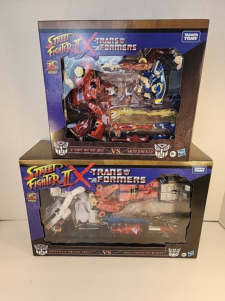 Street Fighter II x Transformers Optimus RYU vs Megatron BISO, KEN vs CHUN-LI