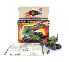 GI JOE COMANDOS EM ACAO ROBO-METRALHADORA COMPLETE w/BOX & BP’s BRAZIL ESTRELA