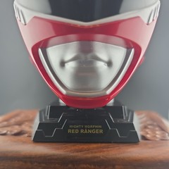 2 Power Rangers Legacy White And Red Ranger Replica Helmet Mini 1:4 Scale used