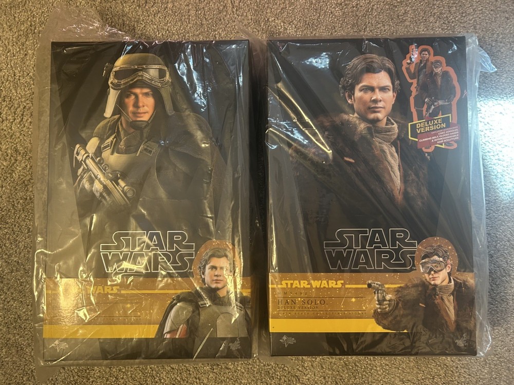 Hot Toys Star Wars Solo – Han Solo Mudtrooper MMS493 MMS492 Both New Unopened 2x