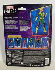 Spider-Man Marvel Legends Electro (Francine Frye) 6″ Figure HASBRO retro card